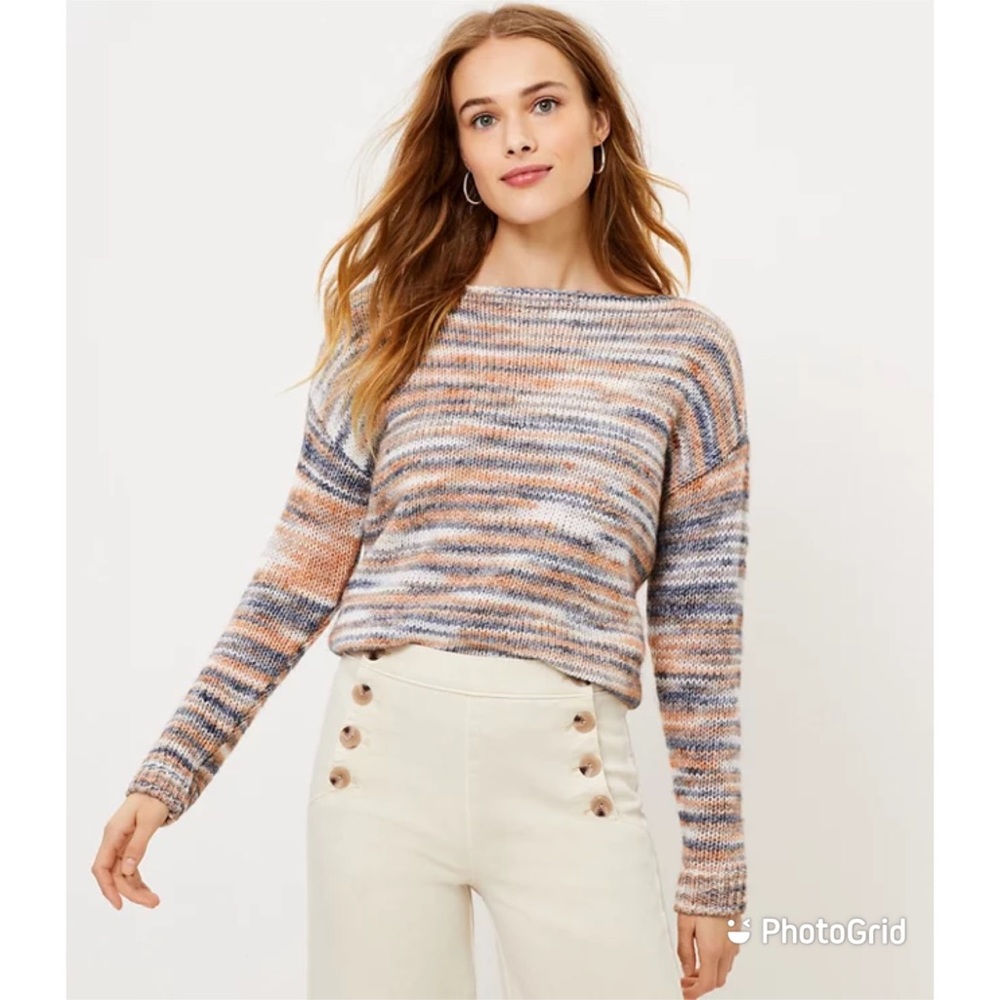 NWT LOFT Space Dye Sweater Sz XS $69.50! - Picture 2 of 4